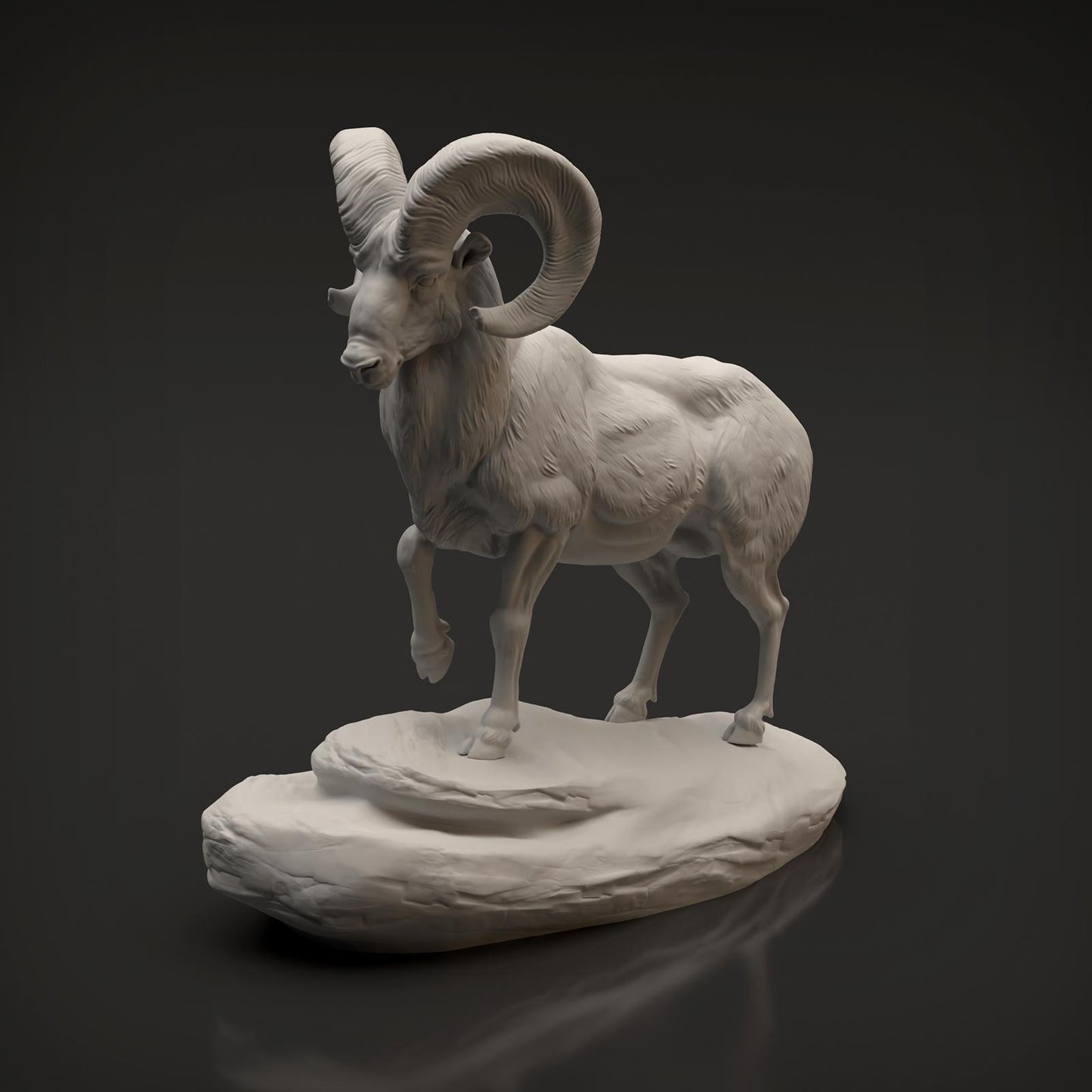 Photo de produit Figurine d'animal Diorama, Modélisme : 0 : Figurine d'animal sauvage : Mouflon (Réf 01_01_89)
