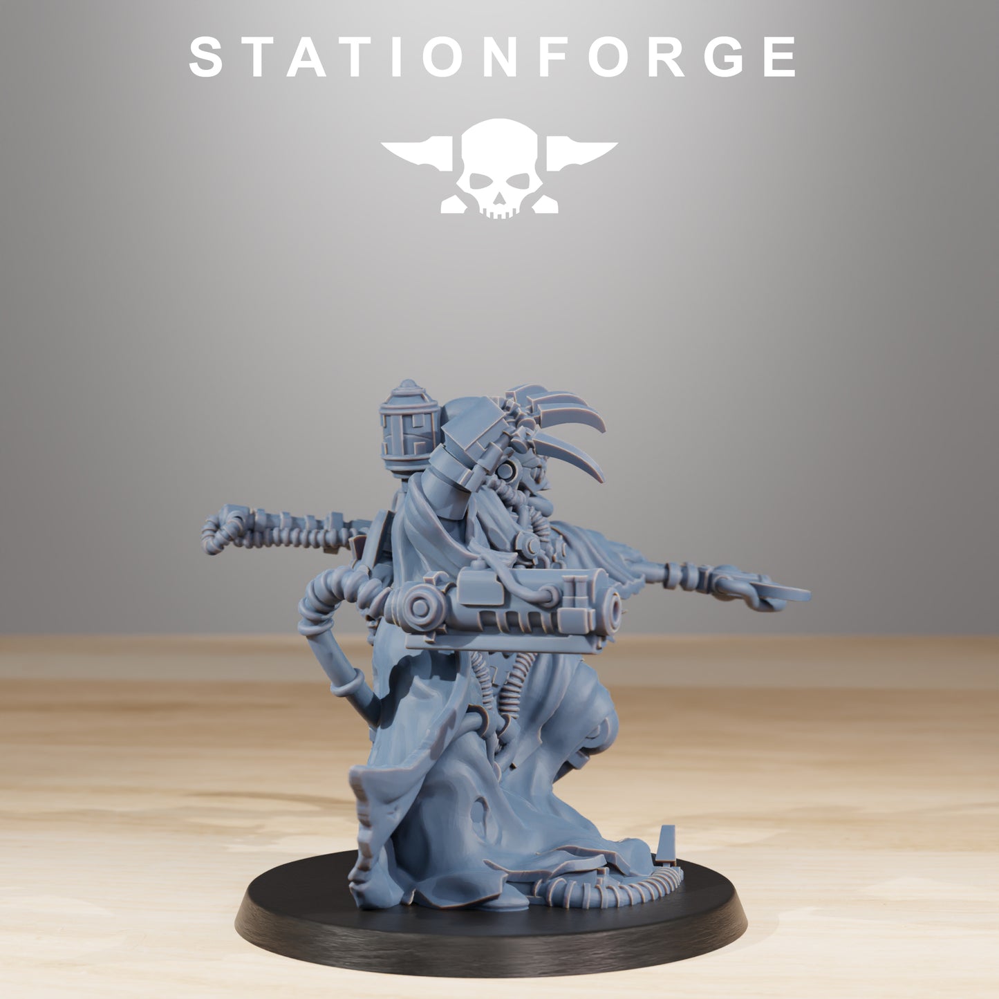 Produktfoto Tabletop 28mm The Printing Goes Ever On (TPGEO) 0: Scavengers Cultist Leader & The Seer