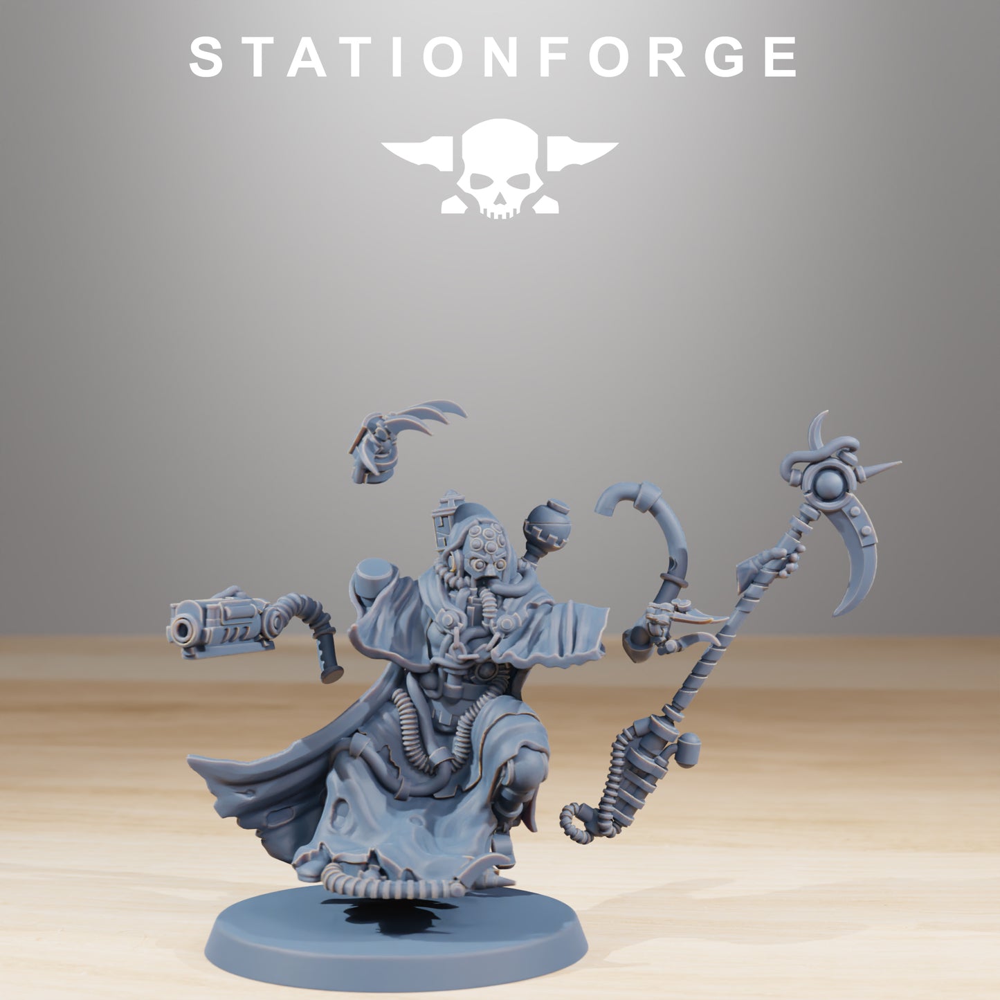 Produktfoto Tabletop 28mm The Printing Goes Ever On (TPGEO) 0: Scavengers Cultist Leader & The Seer