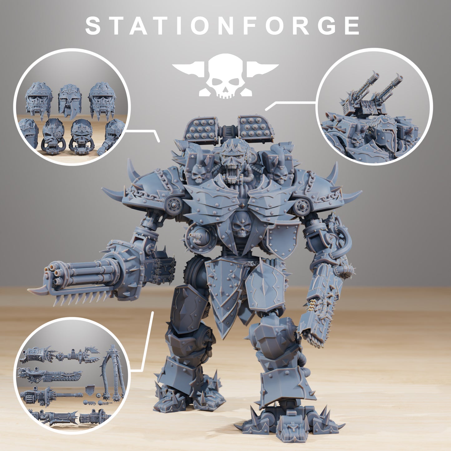 Photo du produit Tabletop 28mm The Printing Goes Ever On (TPGEO) 0 : Pythonicus Defender Mk2