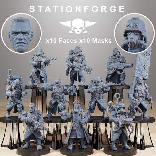 Photo du produit Tabletop 28mm The Printing Goes Ever On (TPGEO) 0 : GrimGuard Combatants