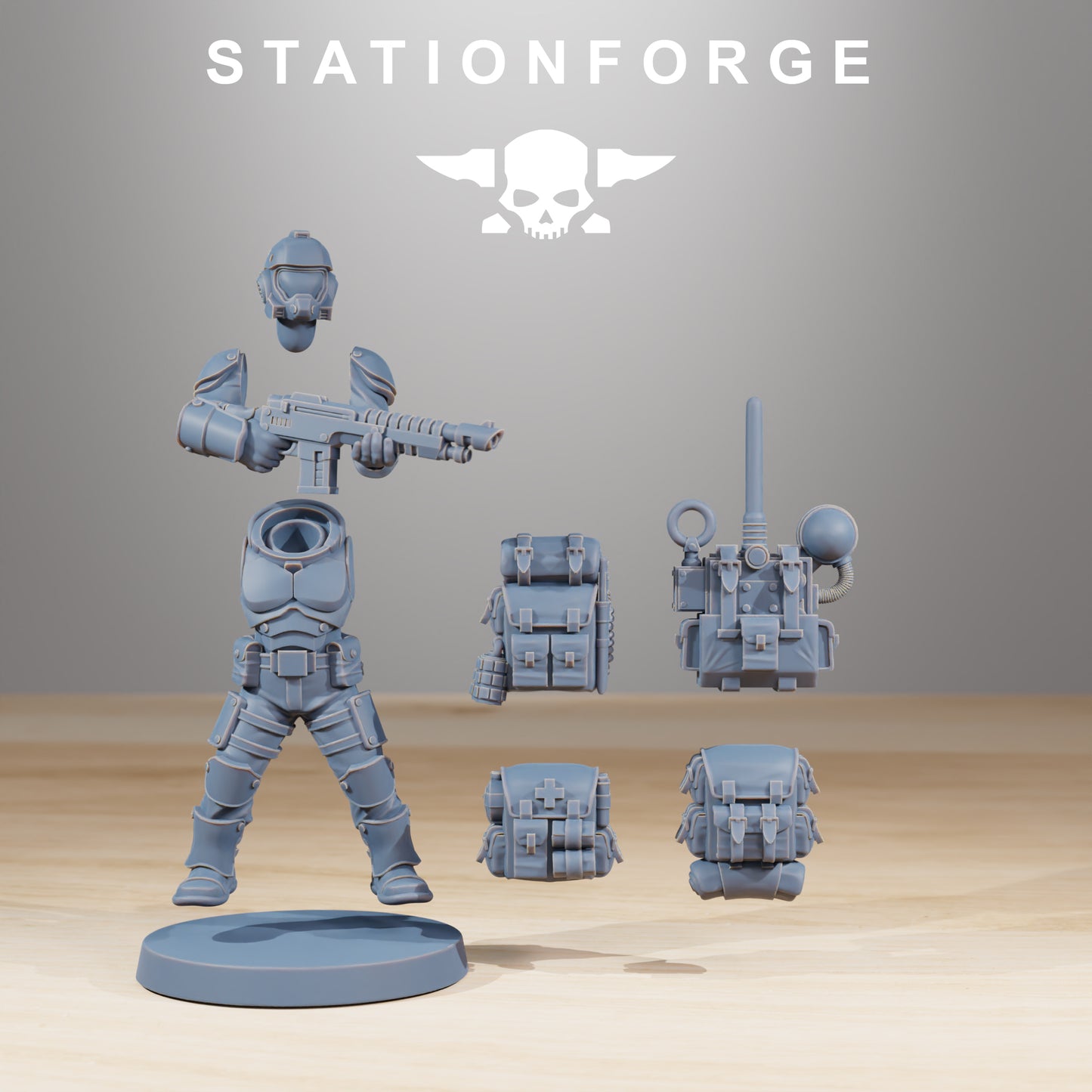 Photo du produit Tabletop 28mm The Printing Goes Ever On (TPGEO) 0 : Kit de construction d'infanterie Vaskar