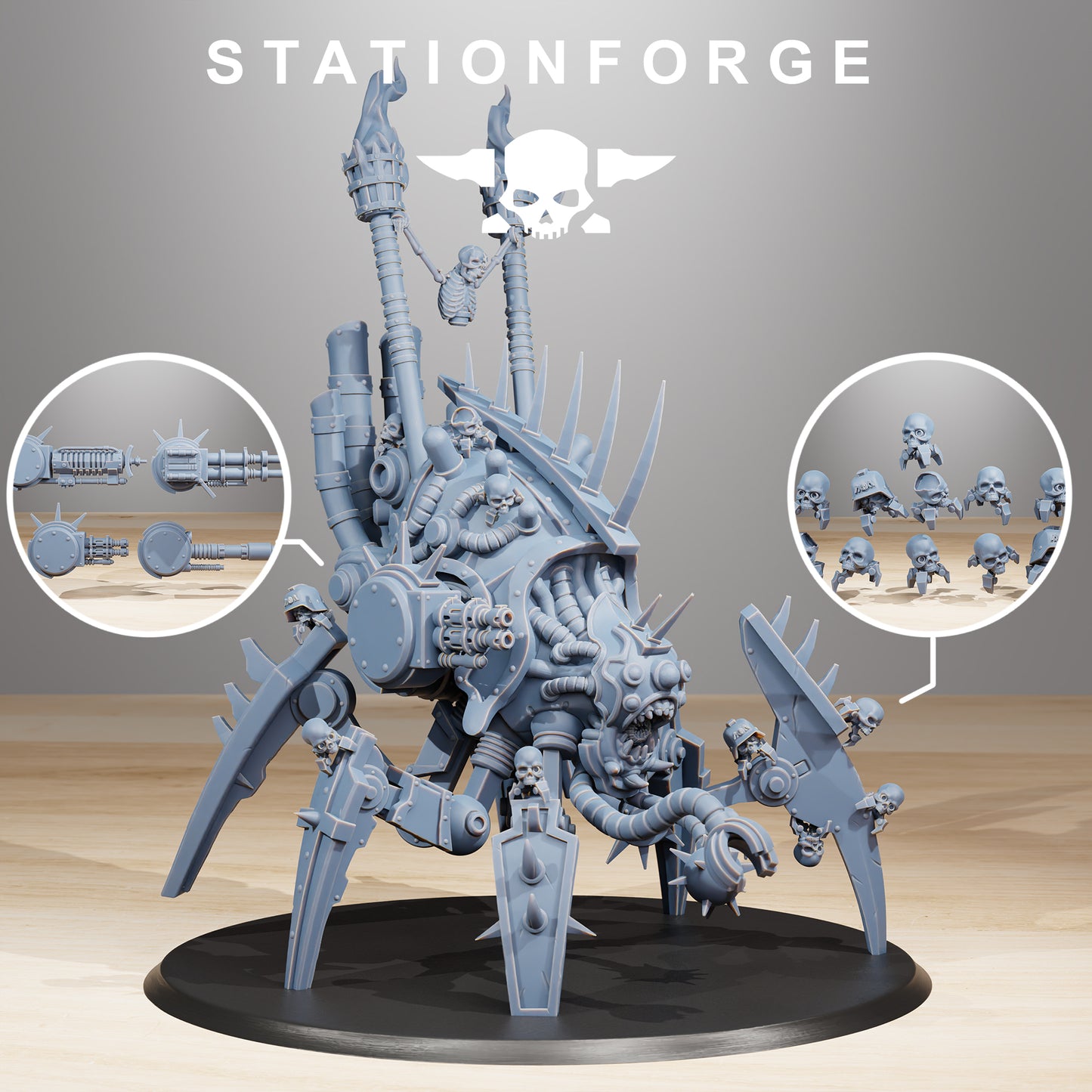 Photo du produit Tabletop 28mm The Printing Goes Ever On (TPGEO) 0 : Pythonicus Swarm Spawner