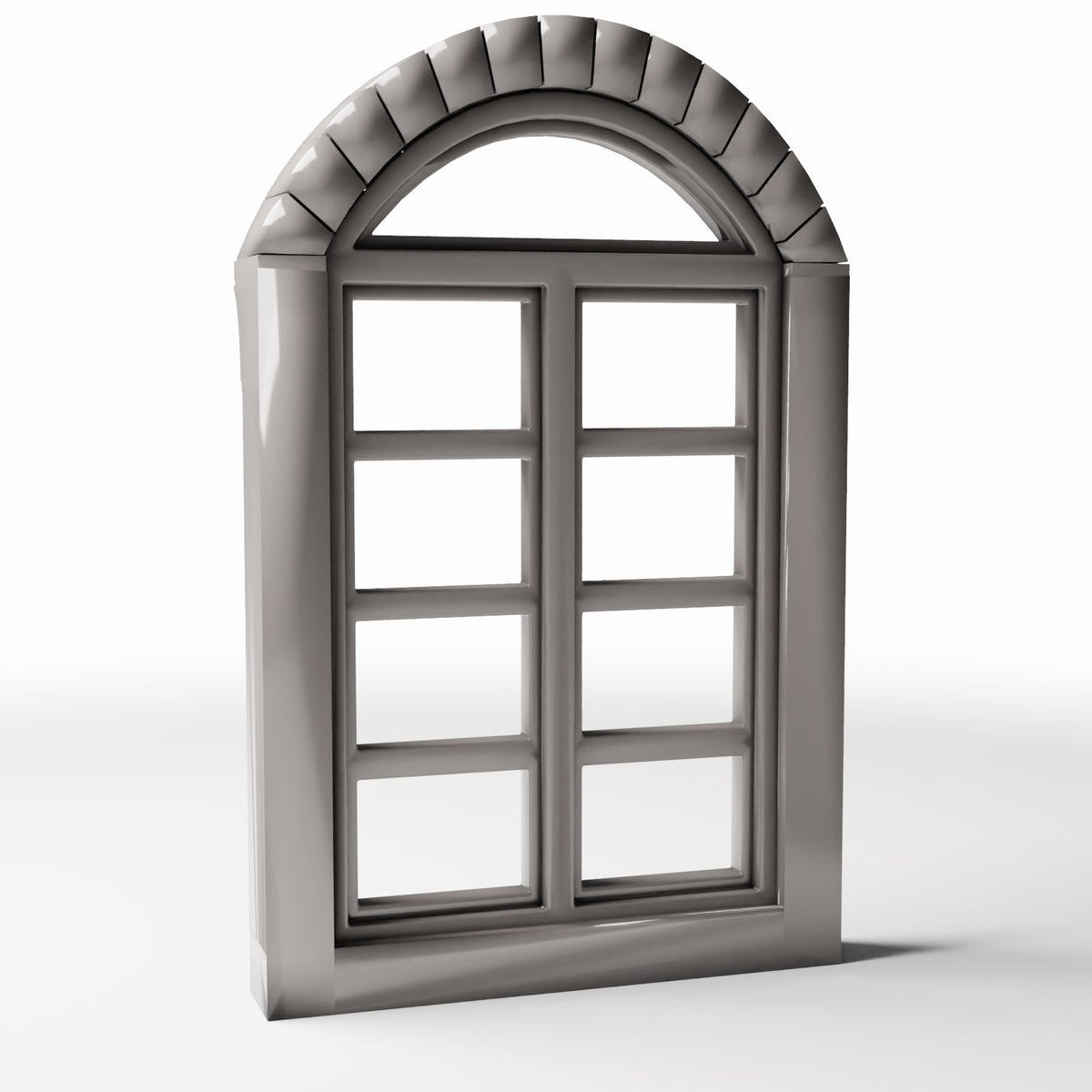 Diorama Modellbau Produktfoto 3: Diorama Architektur: Neoklassizistisches Fenster mit Oberlicht (Ref. 874D)