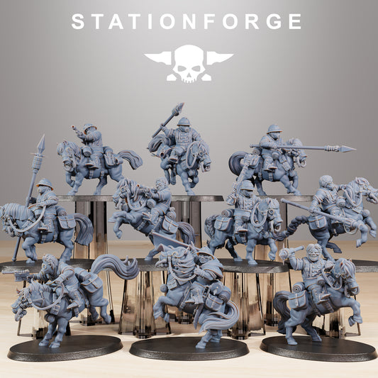 Photo du produit Tabletop 28mm The Printing Goes Ever On (TPGEO) 0: Cavalerie de Poney GrimGuard