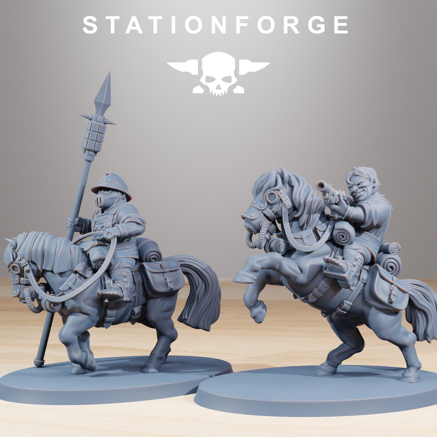 Photo du produit Tabletop 28mm The Printing Goes Ever On (TPGEO) 0: Cavalerie de Poney GrimGuard