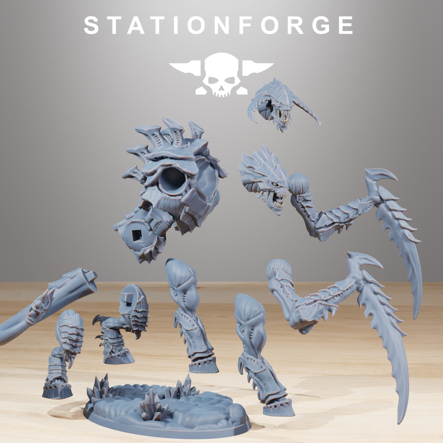 Photo du produit Tabletop 28mm The Printing Goes Ever On (TPGEO) 0 : Nécrocorne Xenarid
