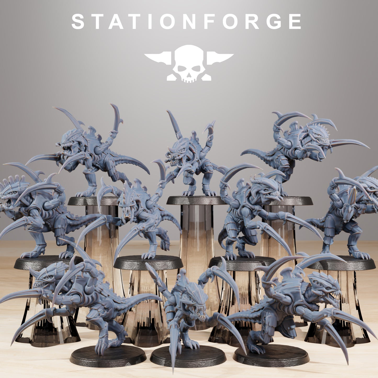 Photo du produit Tabletop 28mm The Printing Goes Ever On (TPGEO) 0 : Unité d'infanterie de mêlée Xenarid