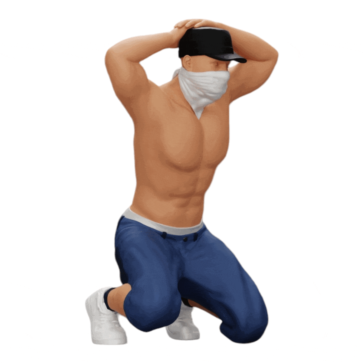 Photo de produit de modélisme diorama 0 : Gangster avec masque et chapeau avant arrestation (Réf n° A2)