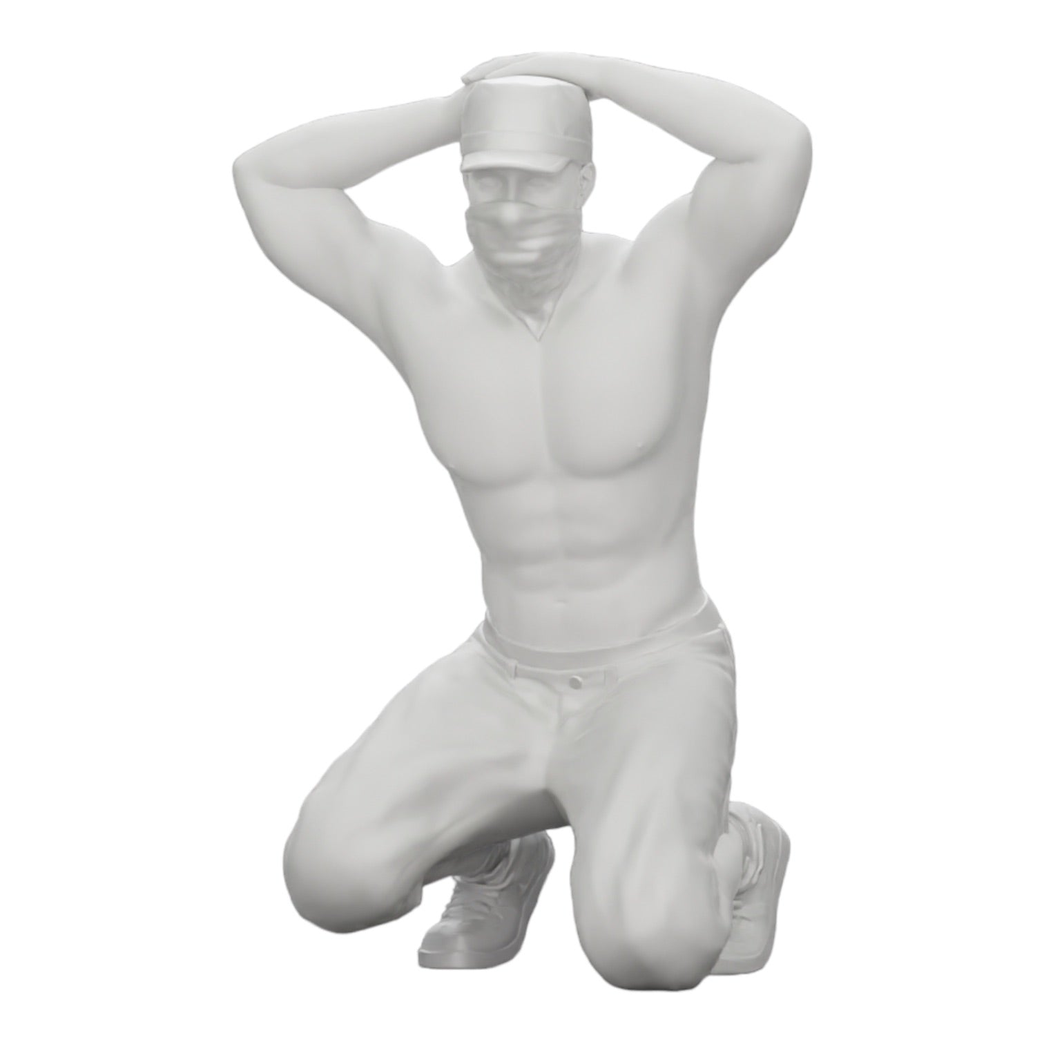 Photo de produit de modélisme diorama 0 : Gangster avec masque et chapeau avant arrestation (Réf n° A2)