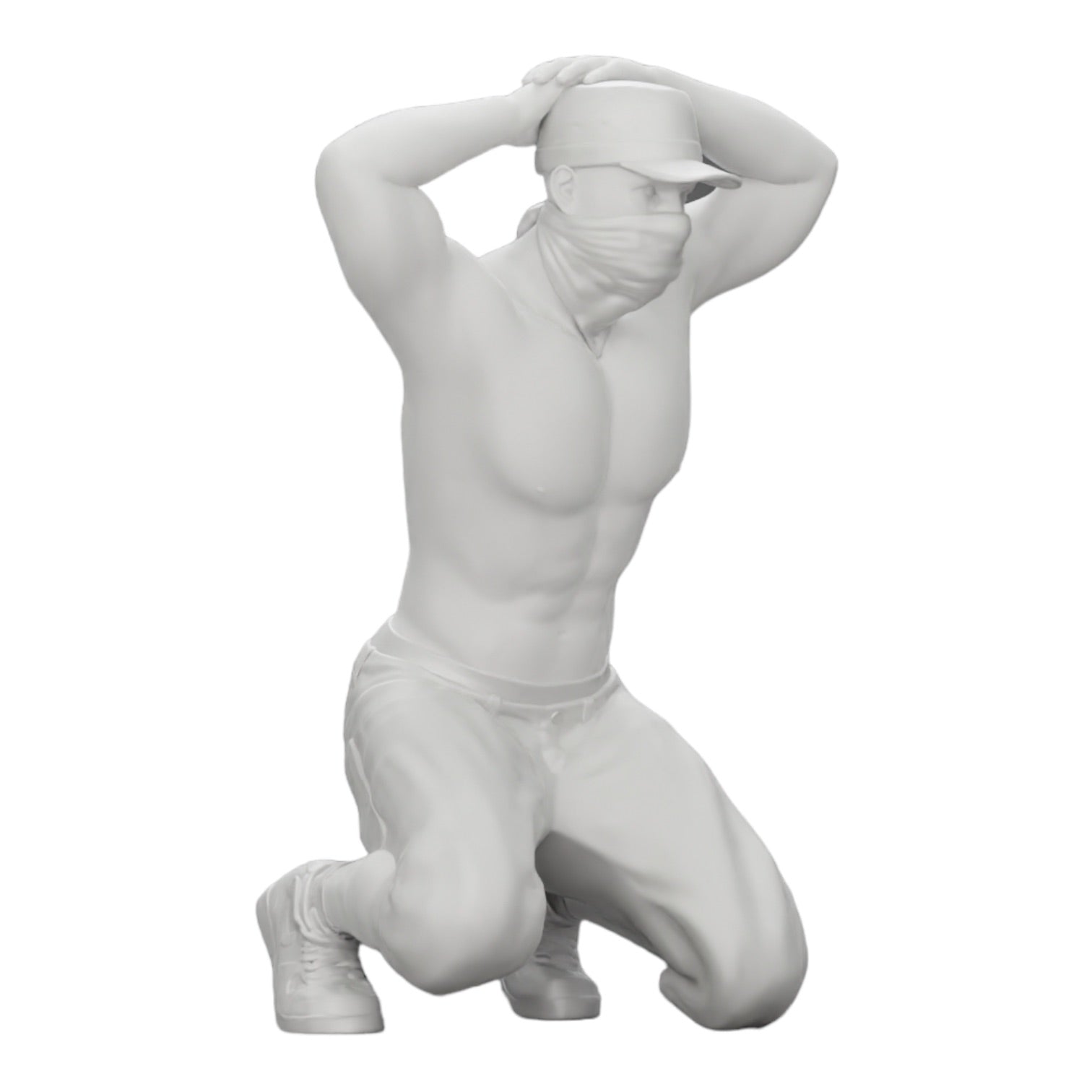 Photo de produit de modélisme diorama 0 : Gangster avec masque et chapeau avant arrestation (Réf n° A2)