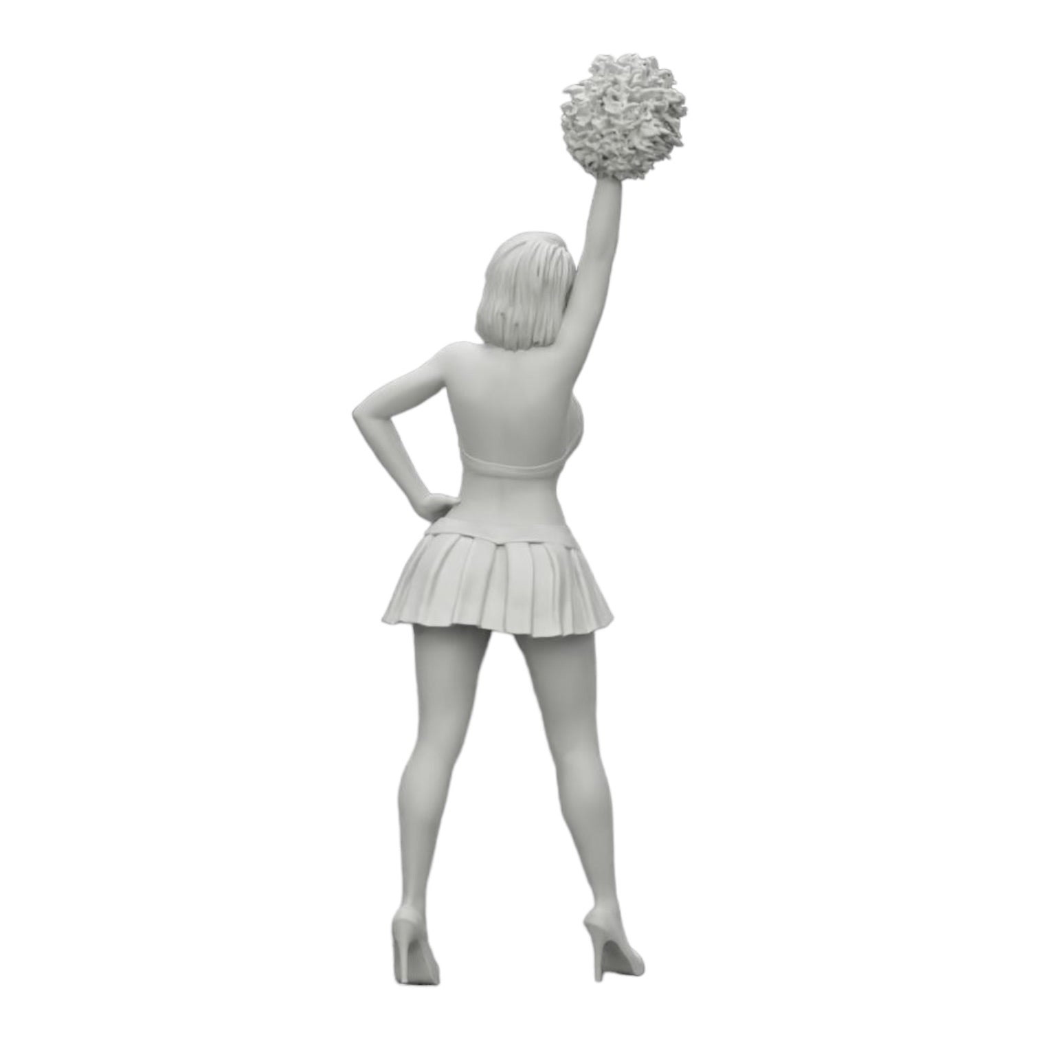 Photo de produit de diorama : Jeune fille/ Cheerleader avec des pompons en train d'encourager (Réf n° A3)