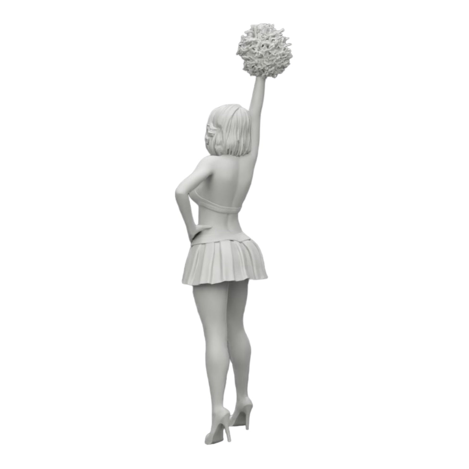 Photo de produit de diorama : Jeune fille/ Cheerleader avec des pompons en train d'encourager (Réf n° A3)