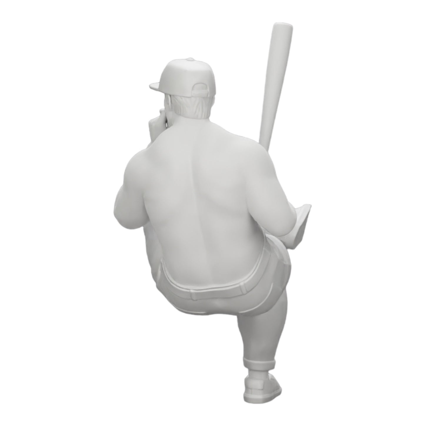 Diorama Modellbau Produktfoto 0: Sitzender Gangster mit Mütze und Baseballschläger raucht (Ref Nr. A4)