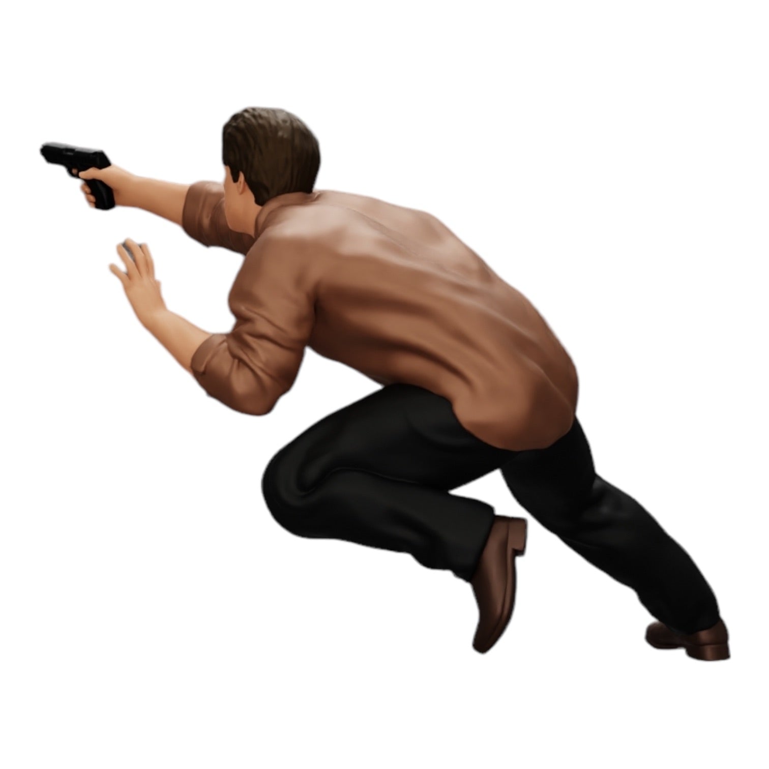 Photo de produit de modélisme diorama 0 : Gangster tirant avec une arme depuis une voiture (Réf n° A6)