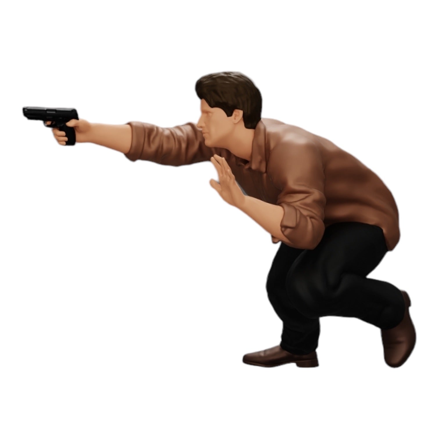 Photo de produit de modélisme diorama 0 : Gangster tirant avec une arme depuis une voiture (Réf n° A6)