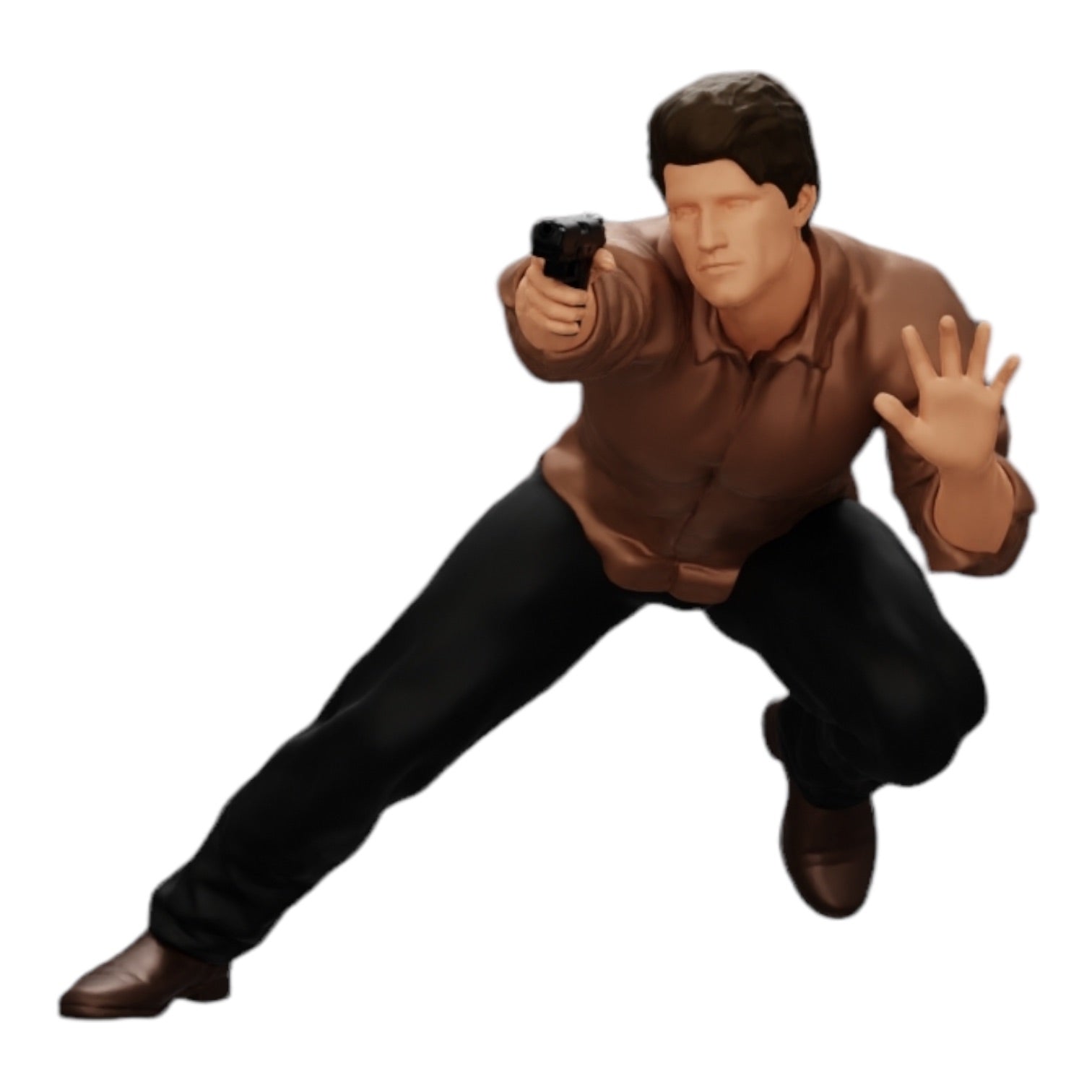 Photo de produit de modélisme diorama 0 : Gangster tirant avec une arme depuis une voiture (Réf n° A6)