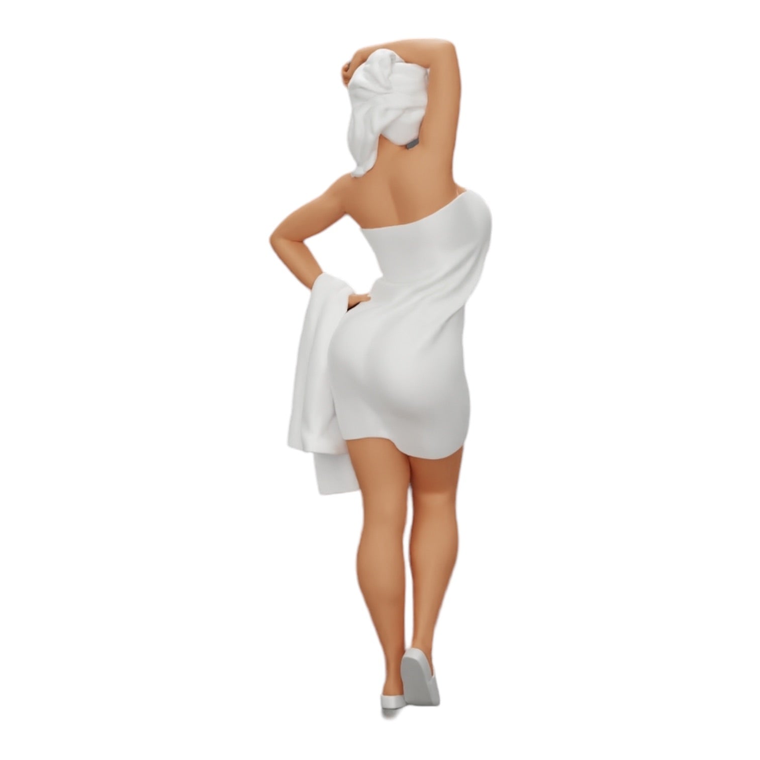 Diorama modélisme photo produit 0 : Femme sexy après la douche avec peignoir et serviette (Réf n° A10)