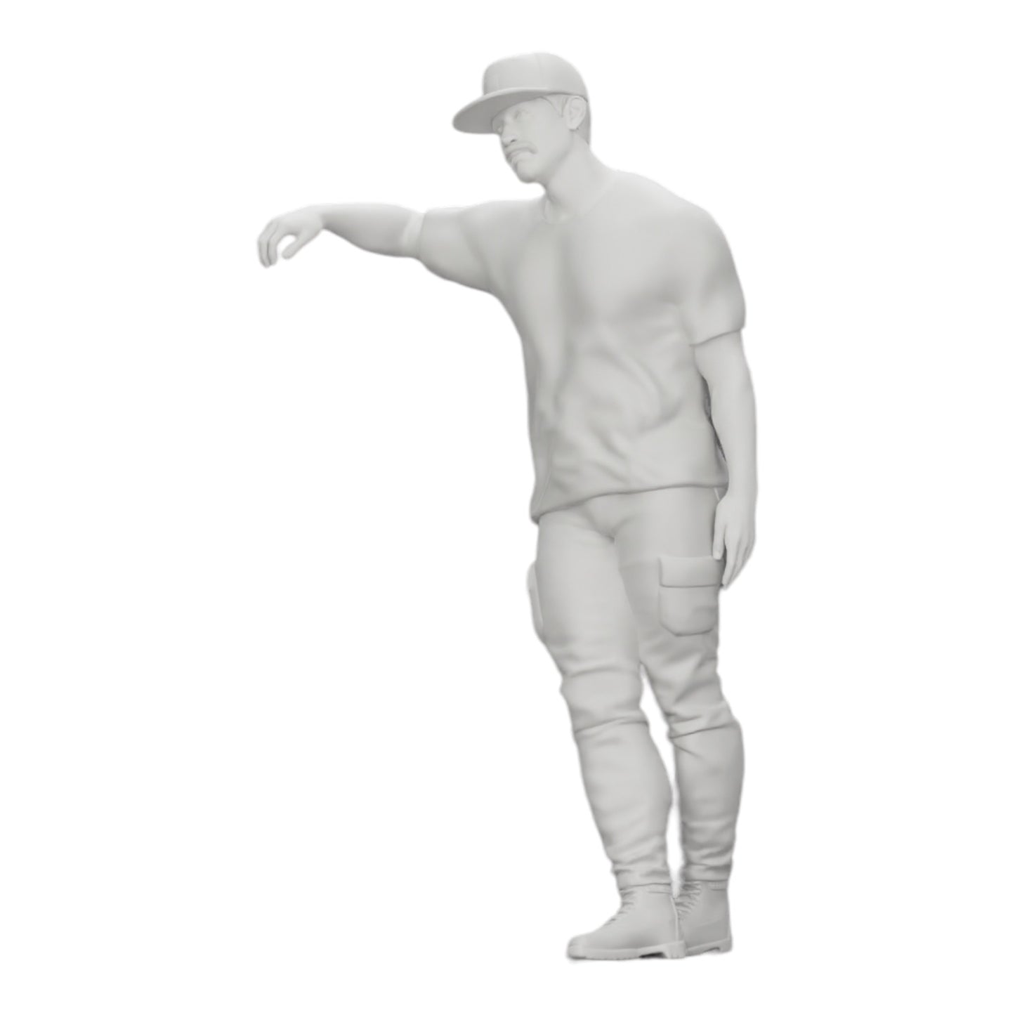 Photo de produit de modélisme diorama 0 : gangster avec chapeau adossé au mur (Réf. n° A23)