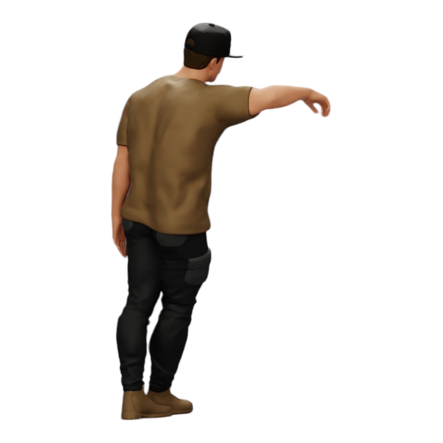 Photo de produit de modélisme diorama 0 : gangster avec chapeau adossé au mur (Réf. n° A23)