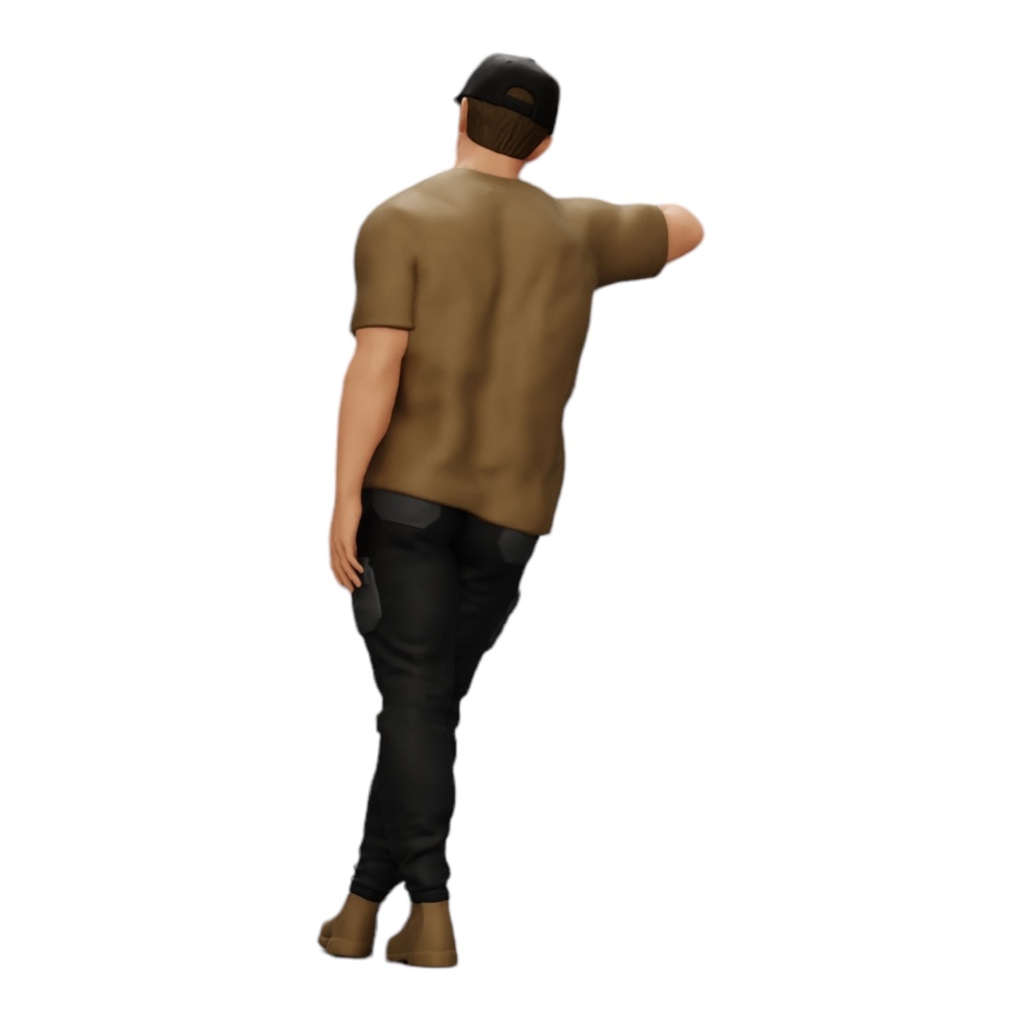 Photo de produit de modélisme diorama 0 : gangster avec chapeau adossé au mur (Réf. n° A23)