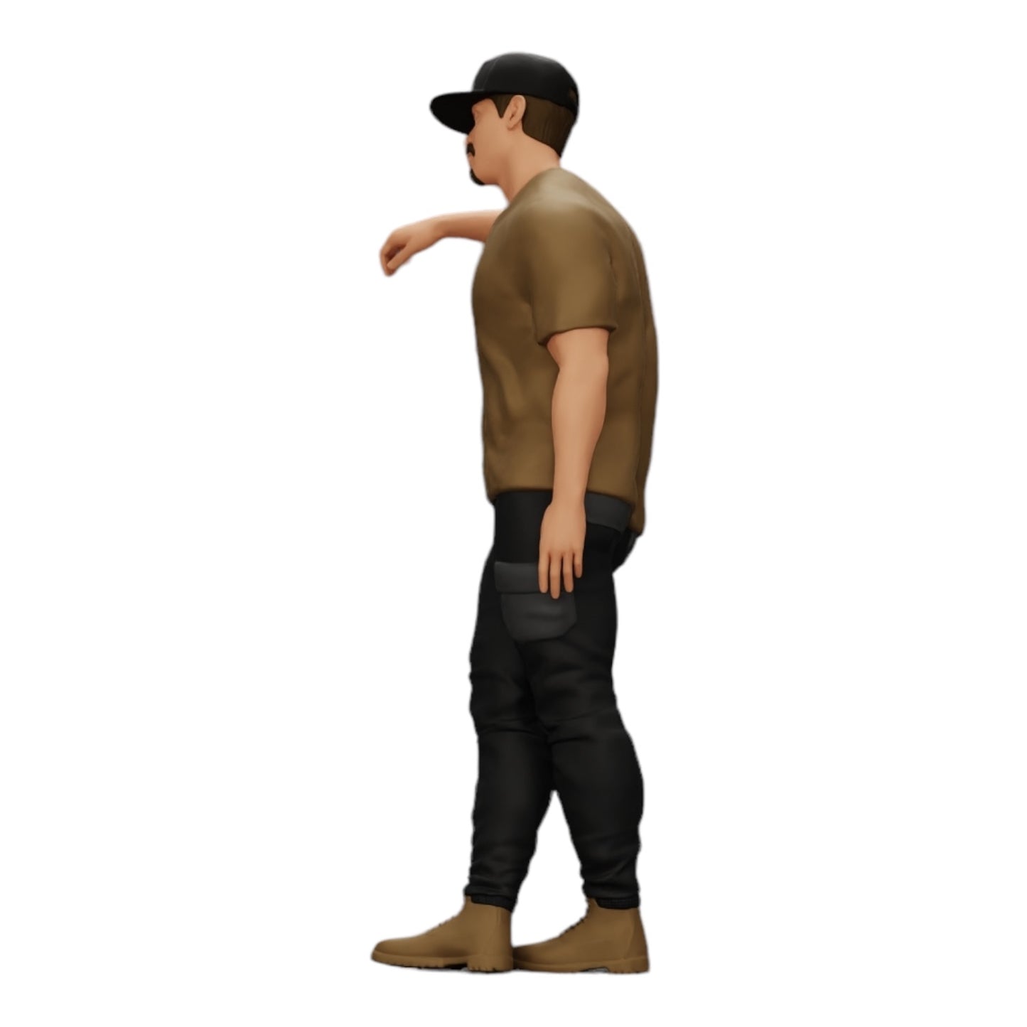 Photo de produit de modélisme diorama 0 : gangster avec chapeau adossé au mur (Réf. n° A23)