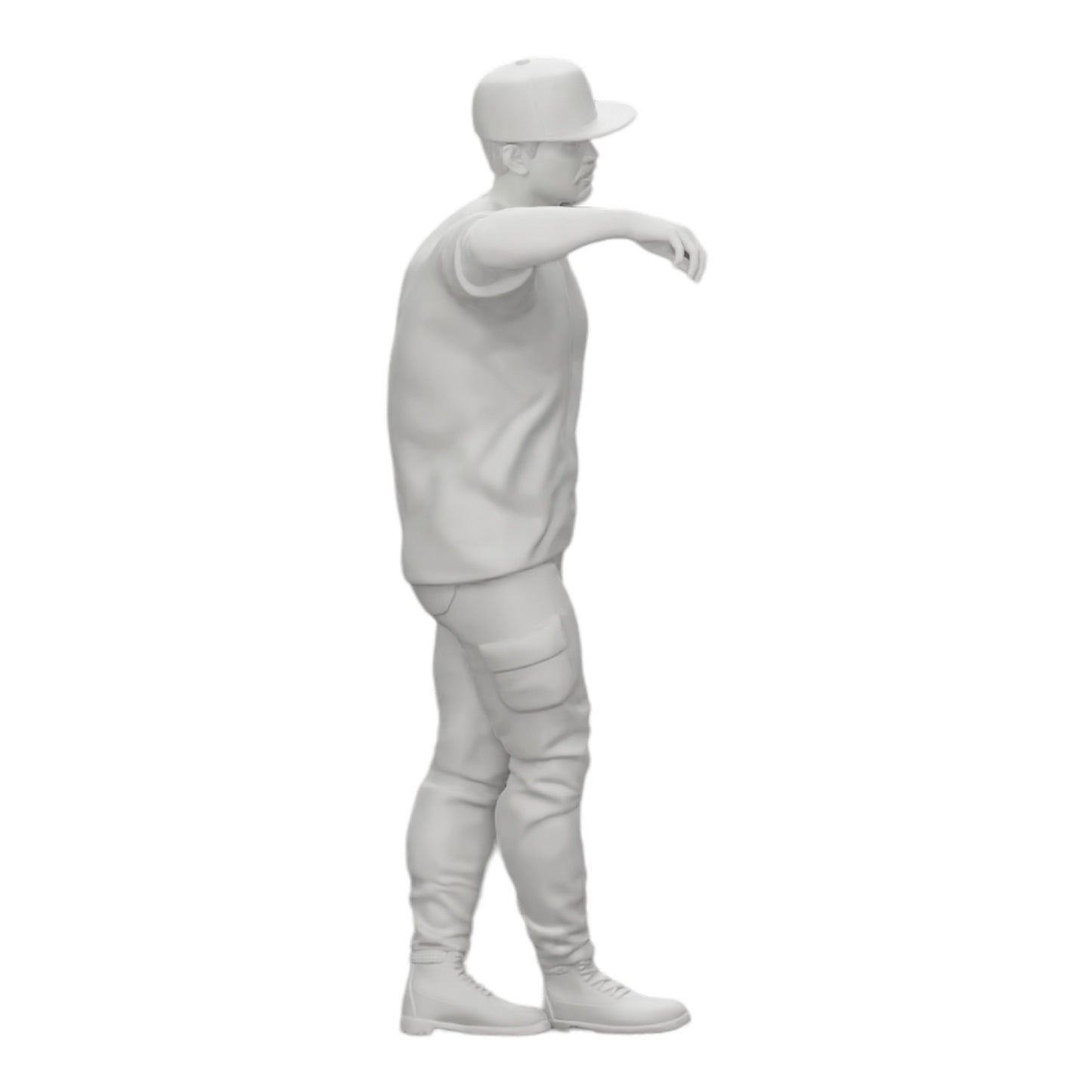 Photo de produit de modélisme diorama 0 : gangster avec chapeau adossé au mur (Réf. n° A23)