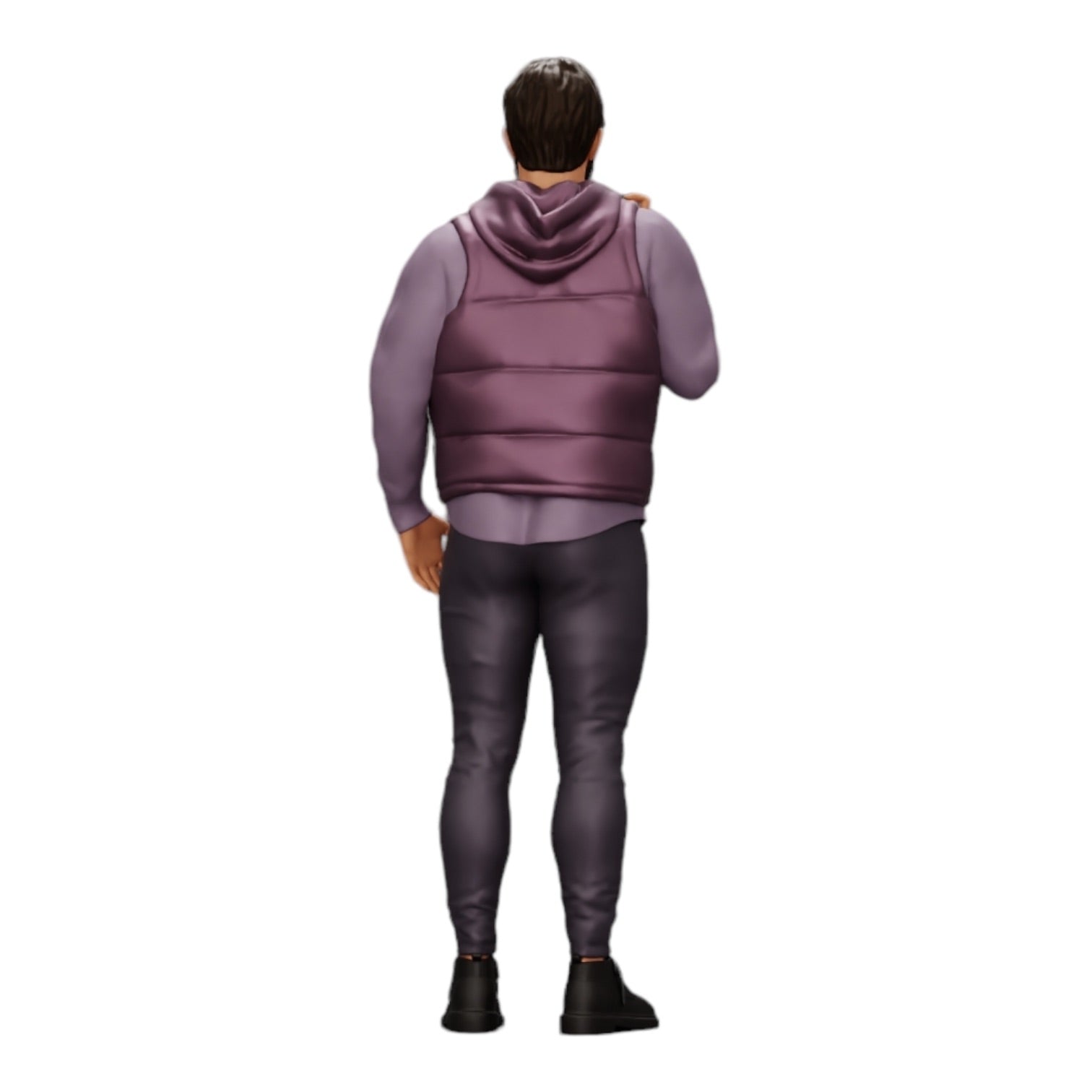 Photo de produit de modélisme diorama 0 : Homme avec barbe et veste se tient avec assurance (Réf n° A24)