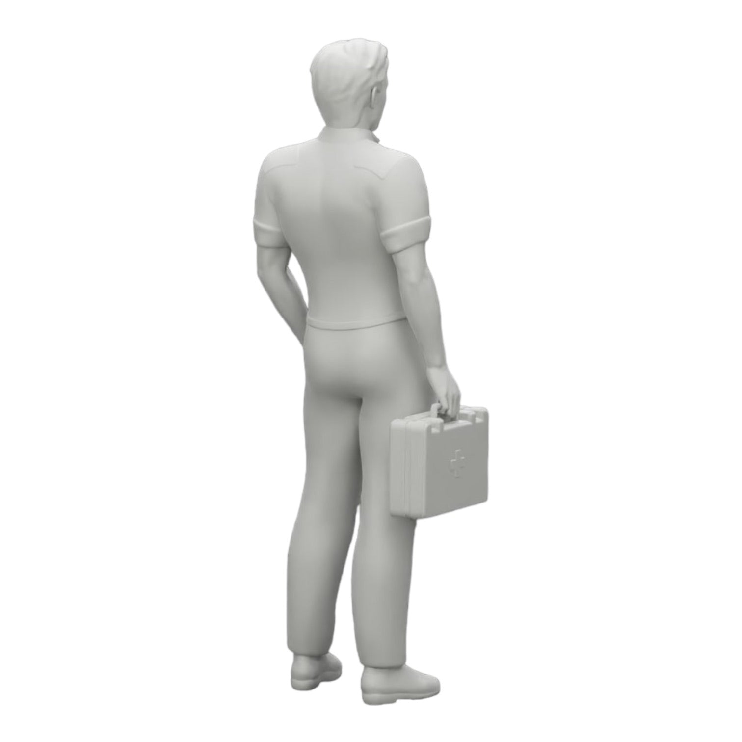 Photo de produit de modélisme diorama 0 : Un secouriste est prêt avec une trousse de premiers secours (Réf n° A28)