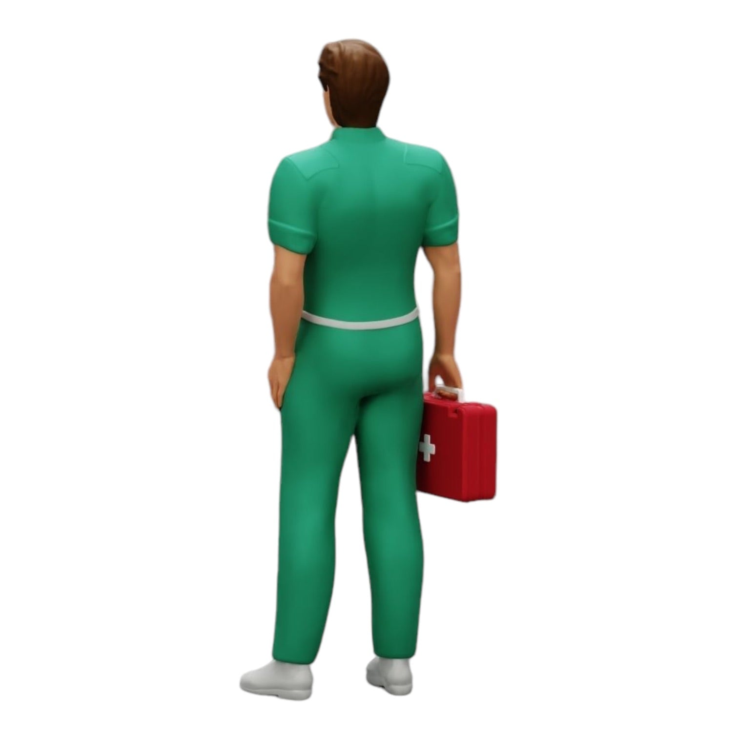 Photo de produit de modélisme diorama 0 : Un secouriste est prêt avec une trousse de premiers secours (Réf n° A28)