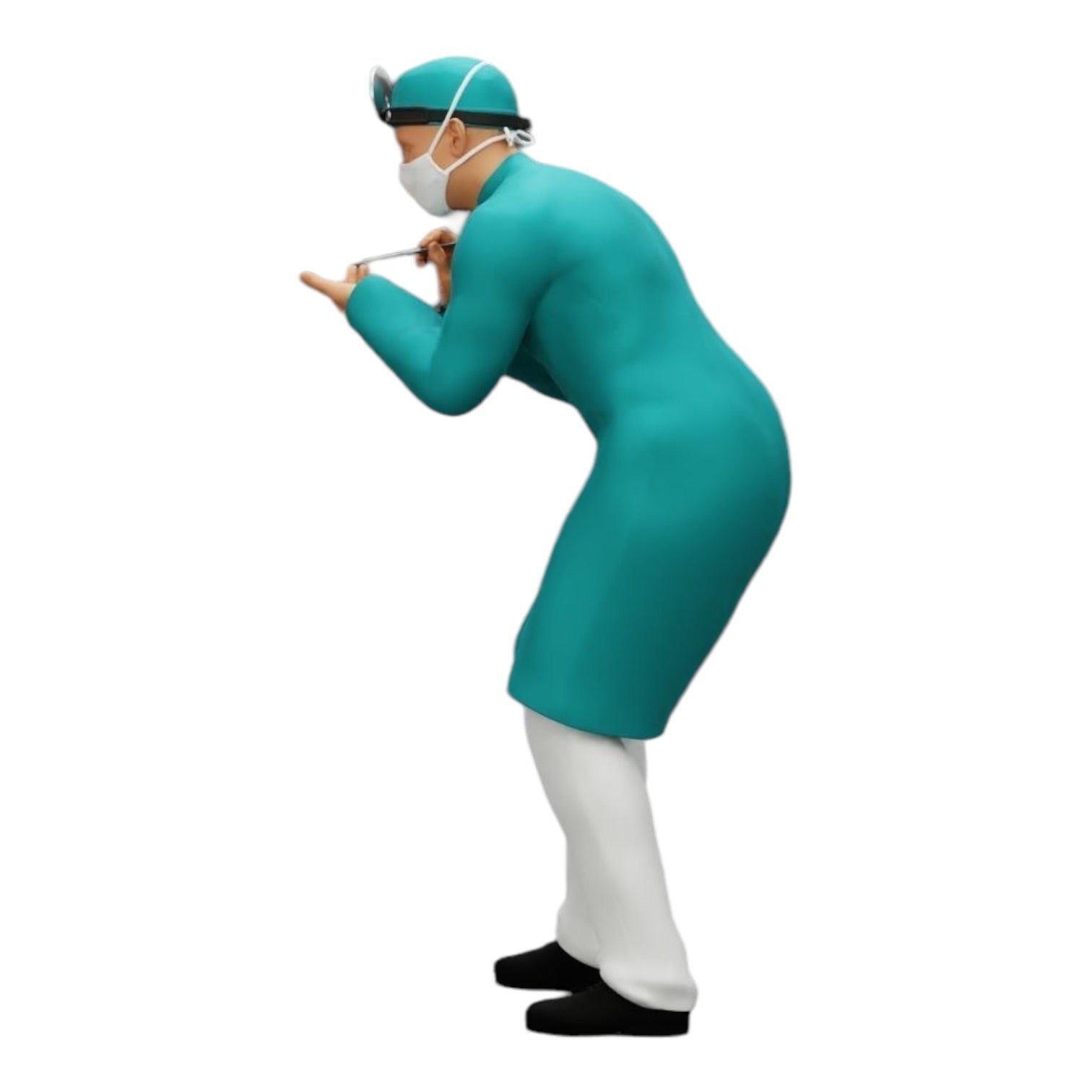 Photo de produit de modélisme diorama 0 : Chirurgien/Médecin examinant un patient à l'hôpital (Réf. n° A30)