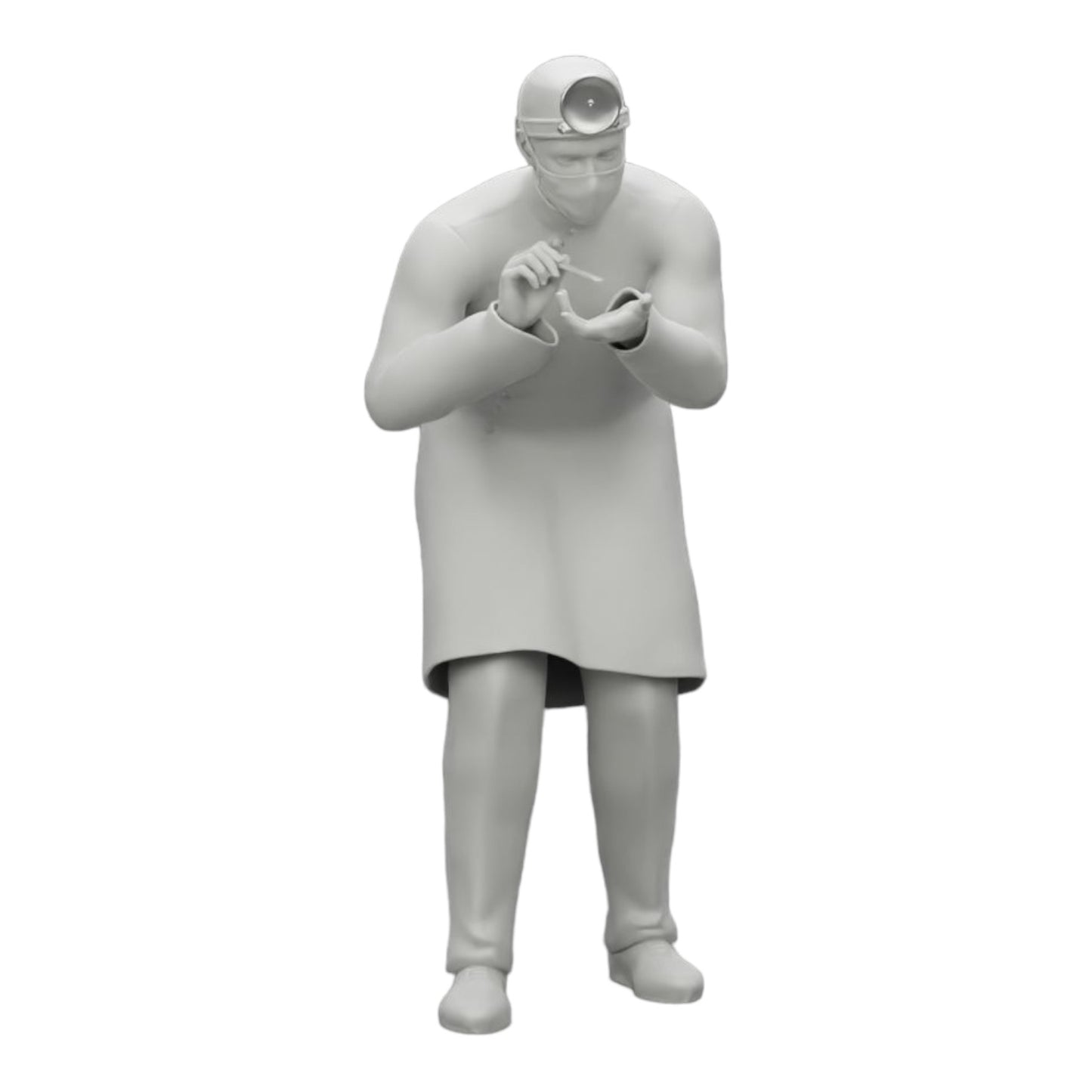 Photo de produit de modélisme diorama 0 : Chirurgien/Médecin examinant un patient à l'hôpital (Réf. n° A30)