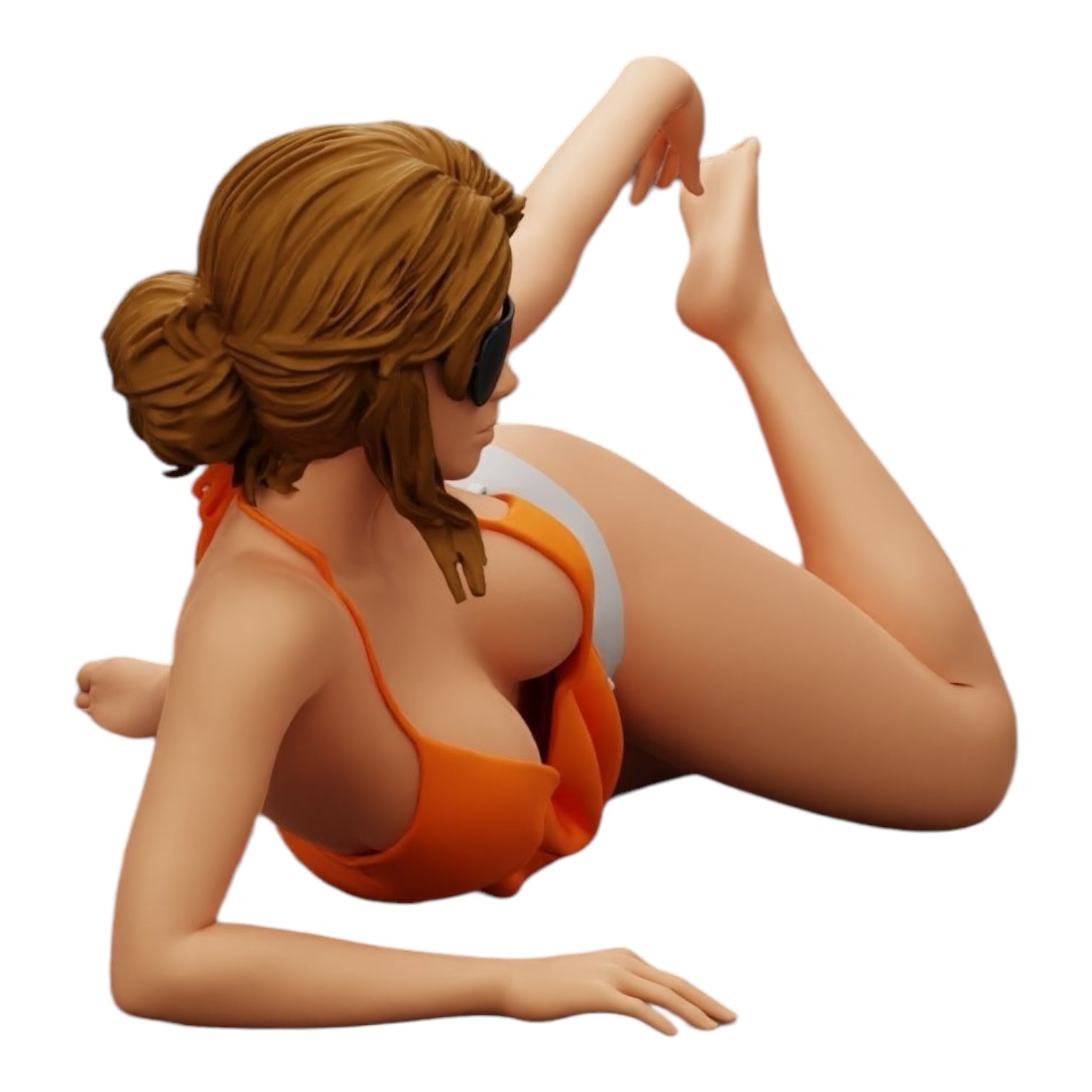 Diorama modélisme photo produit 0 : Fille sexy avec lunettes de soleil et bikini sur la plage (Réf n° A33)