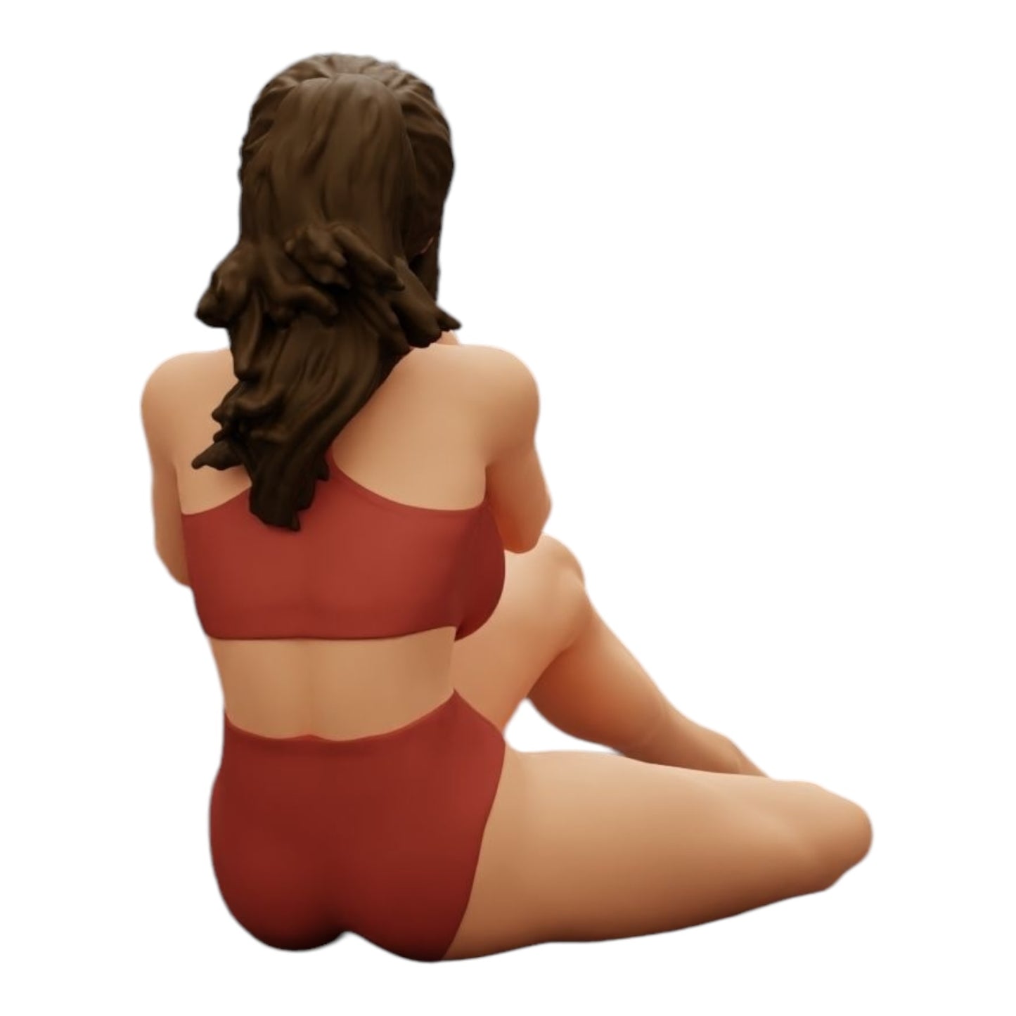 Photo de produit de modélisme diorama 0 : Photographe en bikini assise tenant une caméra (Réf n° A35)
