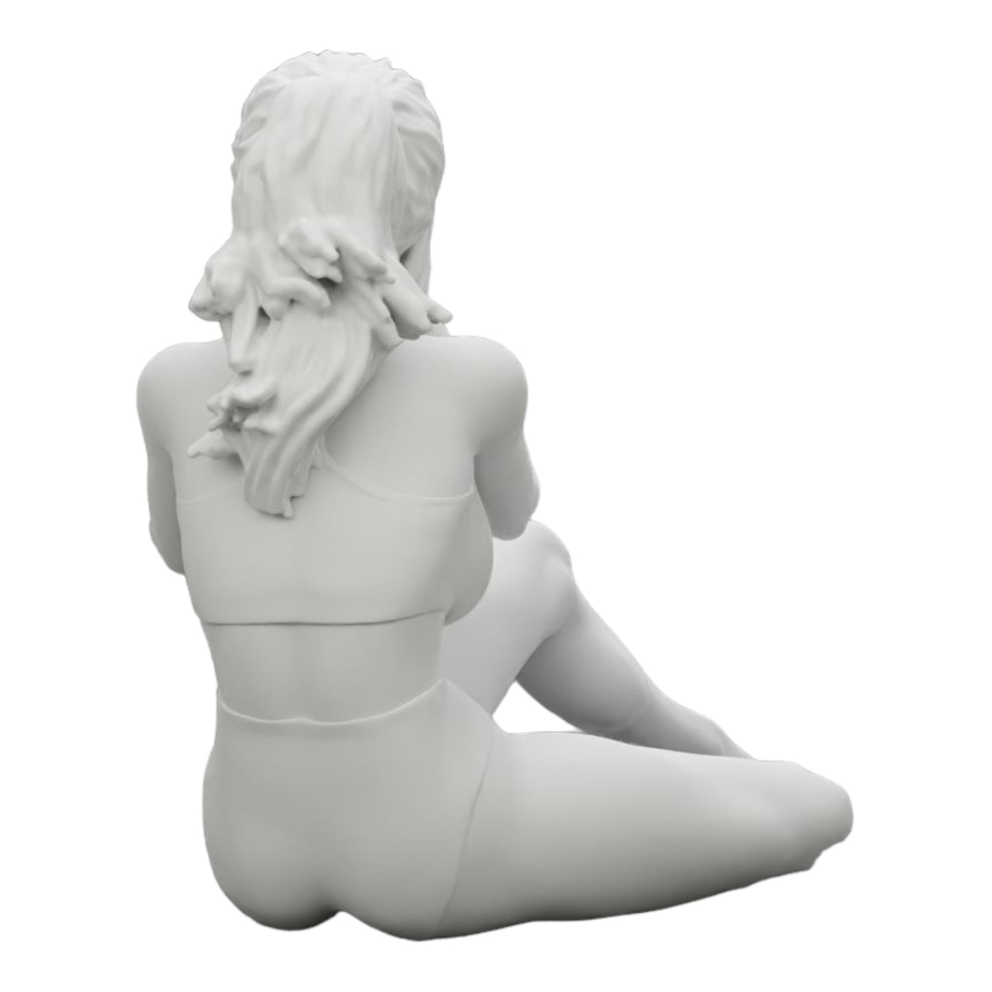 Photo de produit de modélisme diorama 0 : Photographe en bikini assise tenant une caméra (Réf n° A35)