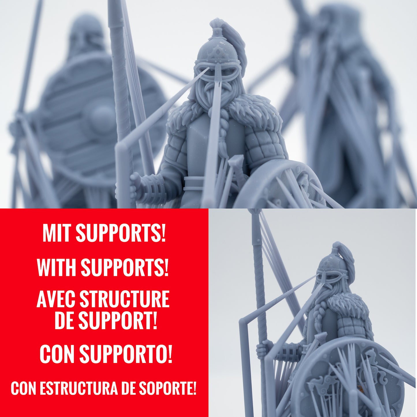 Figurines de chevaliers médiévaux Allied Knight Rider Lance E - Troupes alliées