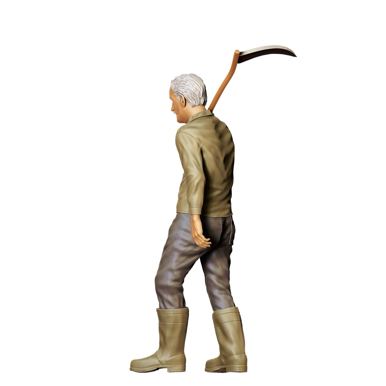 Figurine miniature : Fermier avec faux A - Vieux fermier au travail (n° 299)