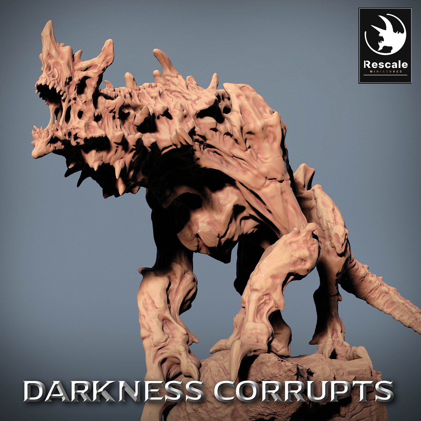 Image du produit 4 sur 4 : Figurine Fantastique : Chien de l'Enfer Hellhound, Bête Démoniaque Abgrundbrut, Chien de Cauchemar et Monstre Boss avec Dos Épineux, Plaques Osseuses, Griffes Surdimensionnées et Queue Fouettante (23_07_C3)