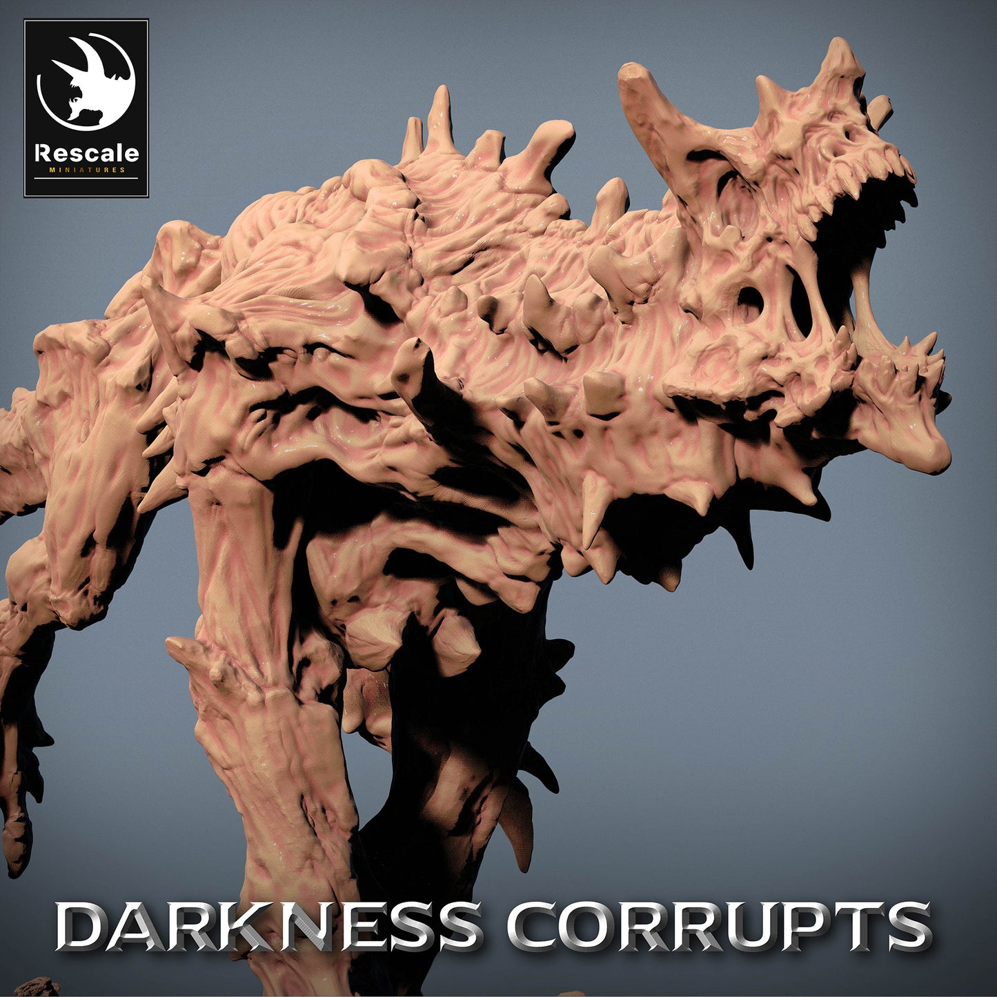 Image du produit 4 sur 4 : Miniature Fantastique : Chien de l'Enfer Hellhound - Bête démoniaque, Chien cauchemar, Loup des os - Modèle de monstre et boss pour Tabletop, Skirmish, Dungeon-Crawler & Wargame (23_07_C6)