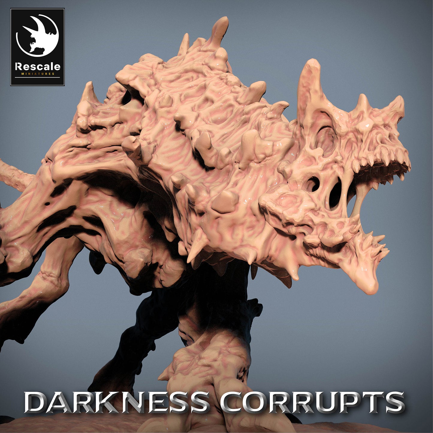 Image du produit 4 sur 4 : Miniature de Tabletop : Chien de l'Enfer Hellhound, Bête Démoniaque - créature chaotique en embuscade avec une queue épineuse, Monstre Boss (23_07_C4)