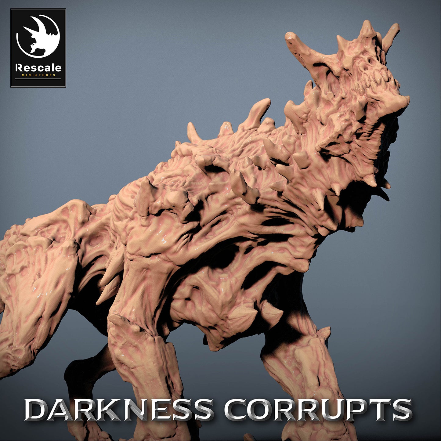 Image du produit 4 sur 4 : Miniature de Tabletop : Chien de l'Enfer Hellhound, Bête Démoniaque des Enfers - Créature du Chaos, Monstre des Abîmes, Boss pour Wargaming, Dungeon-Crawl et Skirmish, Modèle de Proxy (23_07_C1)