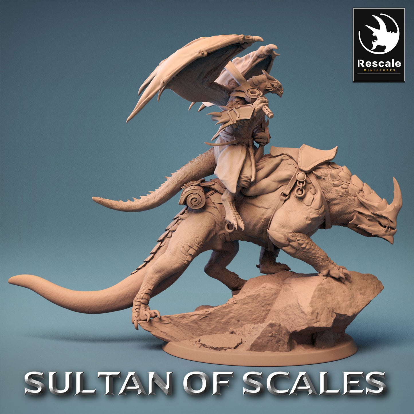 Cavalier Enfant de Dragon sur Lézard - Puissant Soldat du Désert - Guerrier Enfant de Dragon (E3)