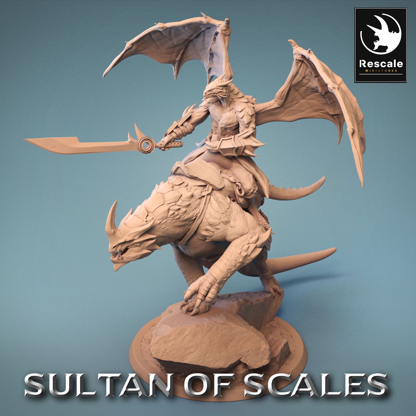 Cavalier Enfant de Dragon sur Lézard - Puissant Soldat du Désert - Guerrier Enfant de Dragon (E5)