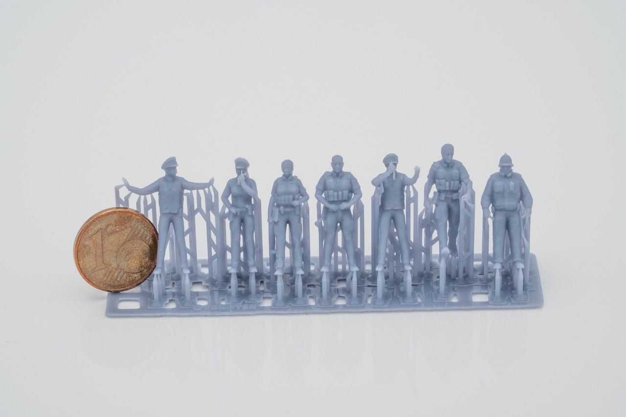 Produktfoto Figur H0, 1:72 - 0: Polizisten Figuren Set