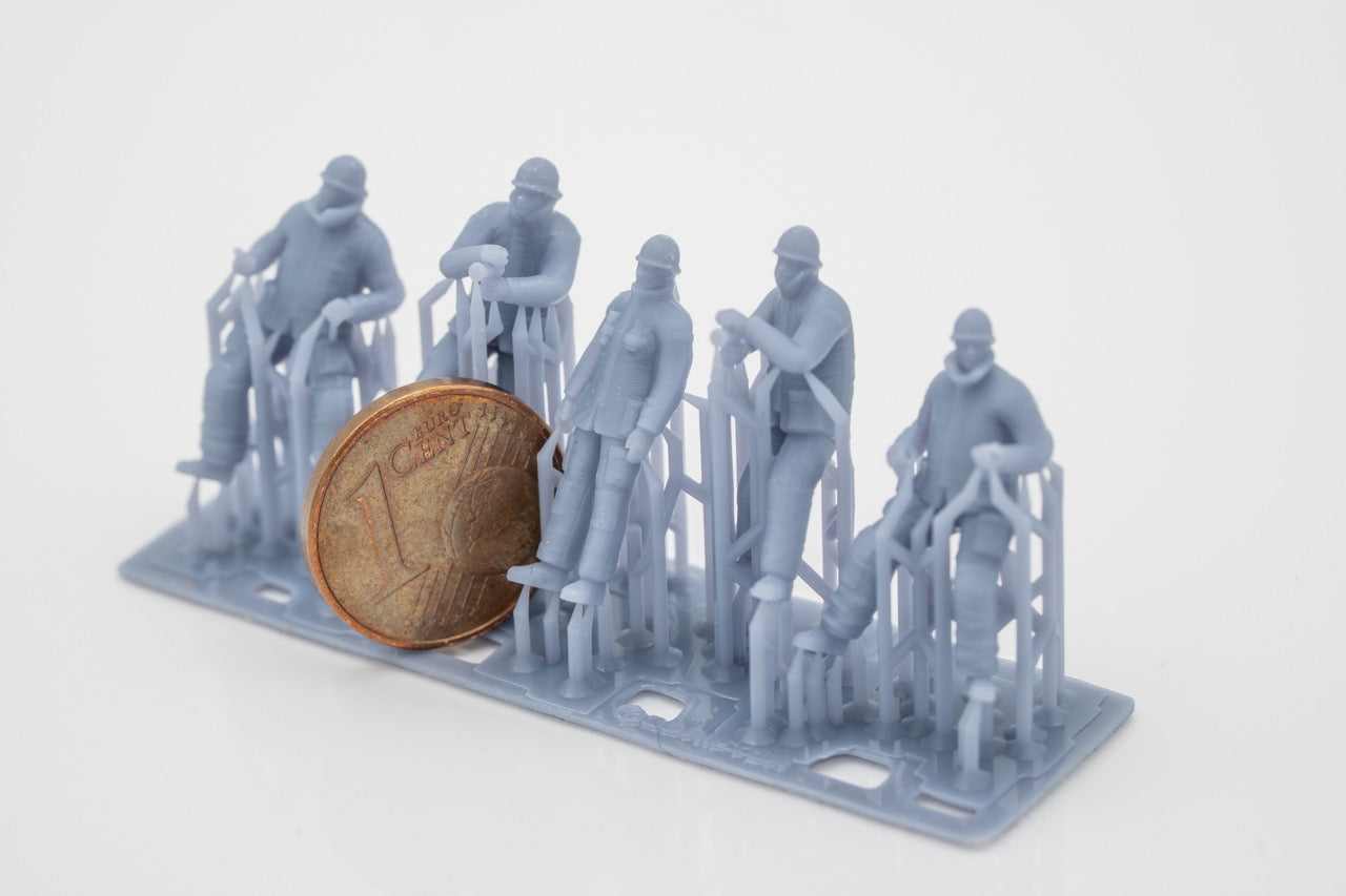 Produktfoto Figur H0, 1:72 - 0: Feuerwehr Figuren Set