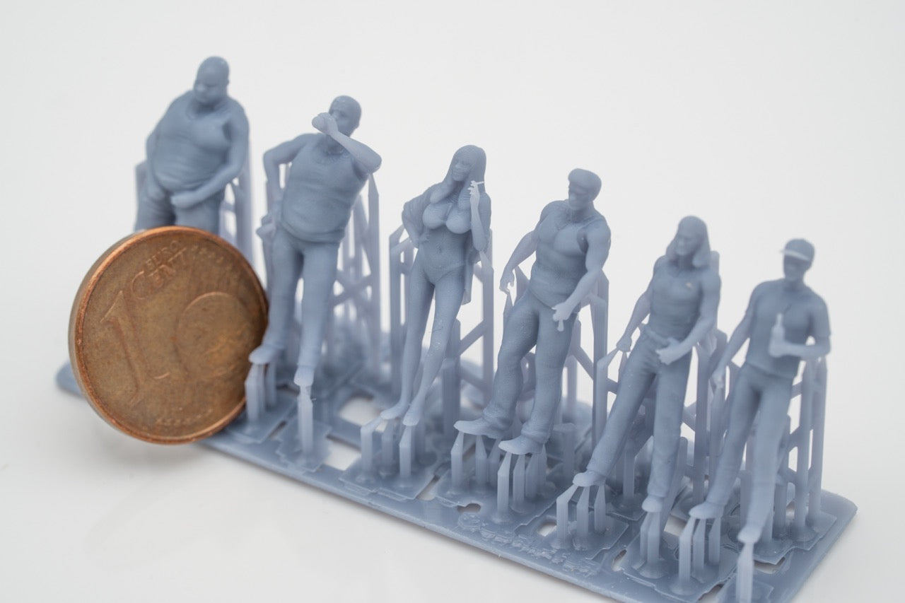 Produktfoto Figur H0, 1:72 - 0: Rowdy und Rüpel Figuren Set