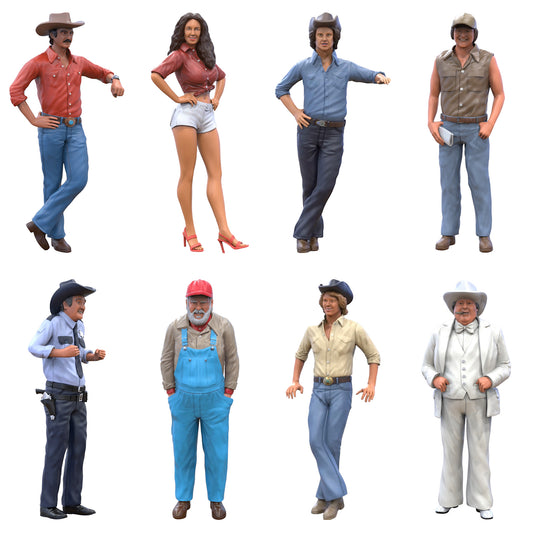 Figurine miniature : Ensemble Cowboys et Fermier (n° s25)