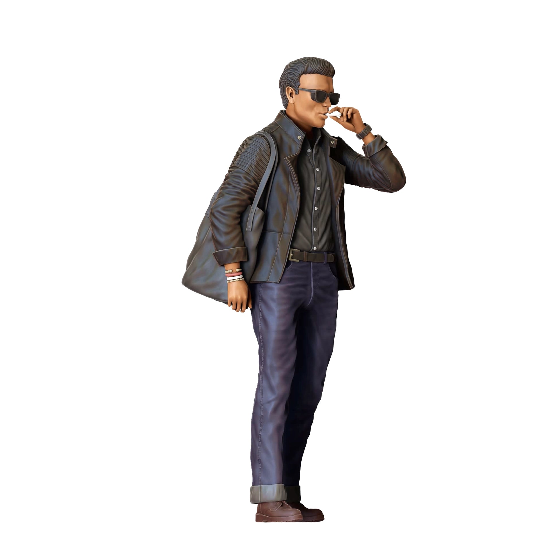 Photo du produit 0 : Homme en cuir - Style Rockabilly Rock n Roll