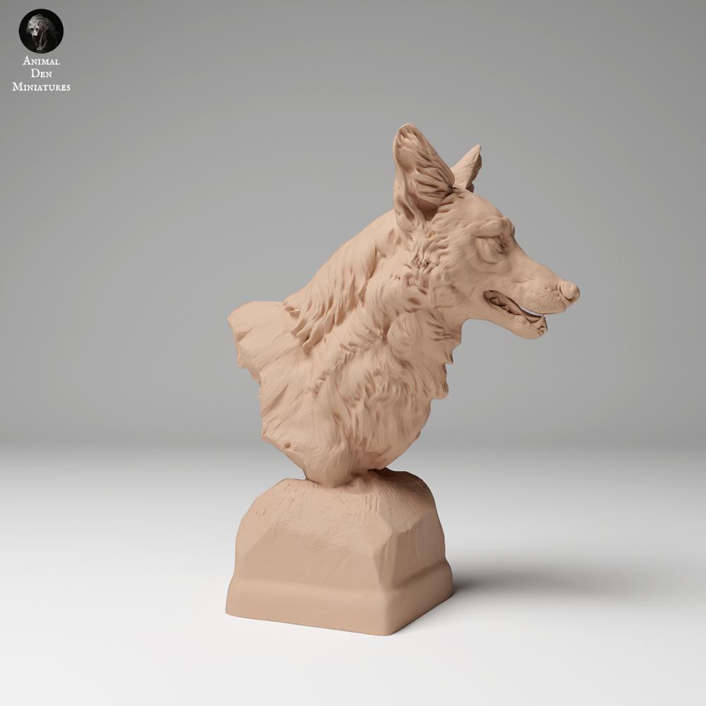 Photo produit figurine animale Animal Den Miniatures 2 : figurine d’animal sauvage : coyote - buste (24_11_11)