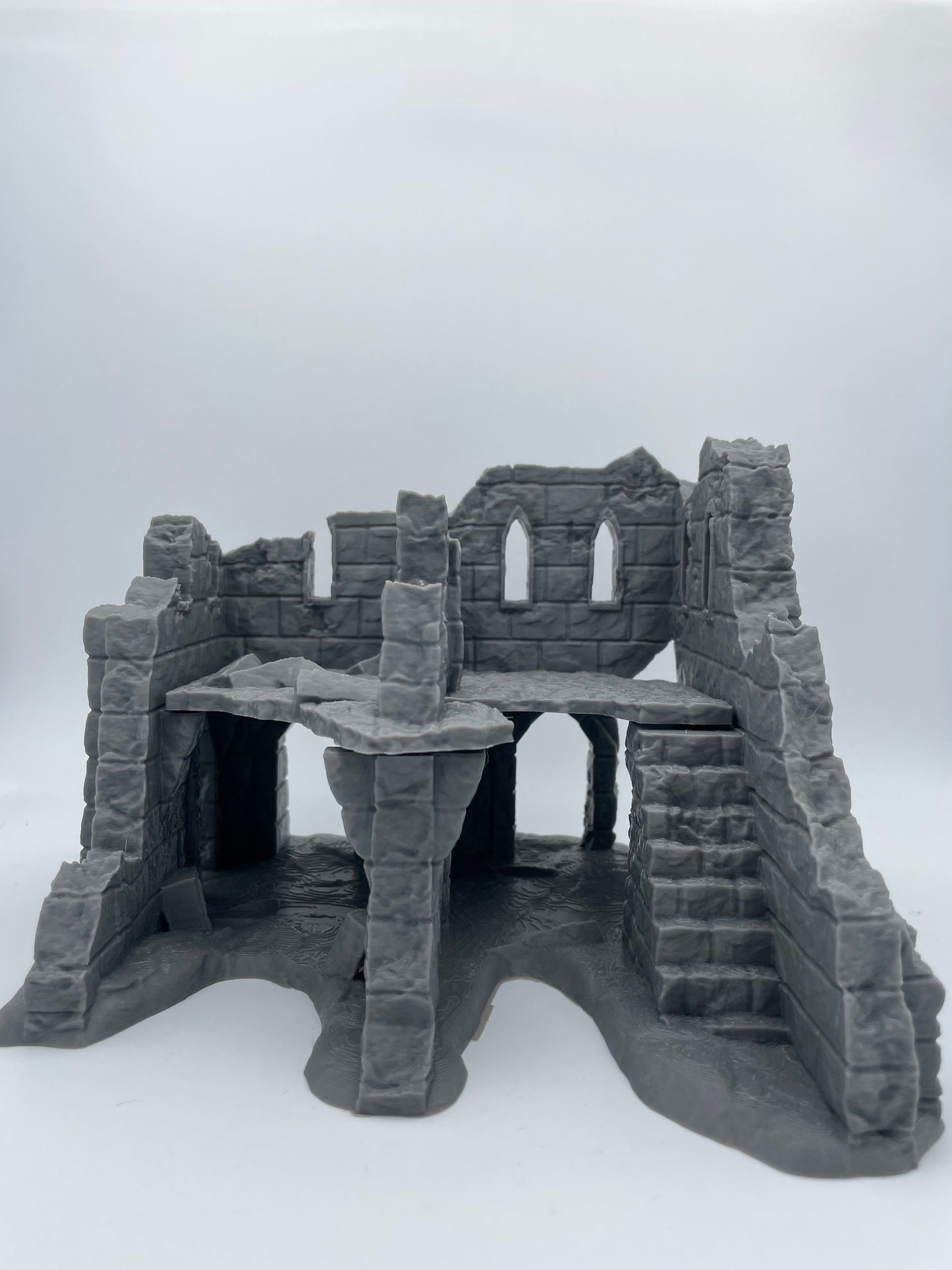 Photo produit Tabletop 28mm The Printing Goes Ever On (TPGEO) 0 : Ruine E - Débris d'une ville médiévale - Maison détruite
